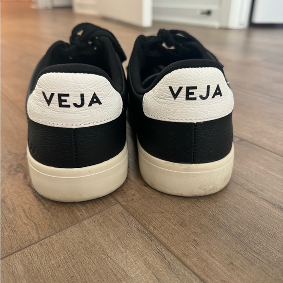 VEJA CAMPO CHROMEFREE LEATHER BLACK WHITE - Picture 3 of 4